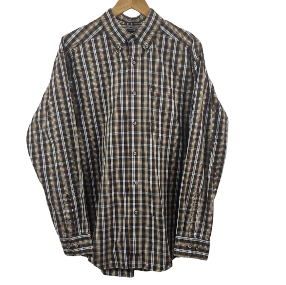 Ariat Pro Series Plaid  Long Sleeve Size L